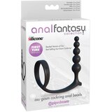 Pipedream Prsten za penis sa analnim perlama Anal Fantasy Collection, Crni Cene