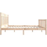  Posteljni okvir iz trdnega lesa 135x190 cm 4FT6 | Shoptok.si