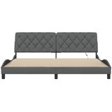  Okvir kreveta s LED-om bez madraca 200x200 cm od tkanine | Eponuda.com