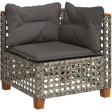  6-dijelni set vrtnih sofa od poliratana s jastucima sivi | shoptok.hr