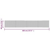  Pravokutni tamnosmeđi 60 x 400 cm od bambusa | shoptok.hr