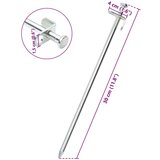  Klinovi za šator 24 kom 30 cm 8 mm od pocinčanog čelika | shoptok.hr