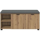  Haldna klop z blazino Enobarvno Umetni hrast 100 x 38 x 46 cm, (5000160685) Slike