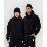 Verdant Merino Organic Cotton Pulover s kapuco black