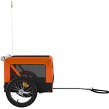 Prikolica za bicikl za ljubimce narančasto-crna tkanina/željezo | shoptok.hr