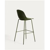 Kave Home Zelena metalna/plastična vrtna barska stolica Quinby – | shoptok.hr