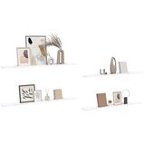  Polica na zidu s policom 4 pcs Bijeli mramor 115 x 9 x 3 cm | Eponuda.ba