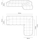 Micadoni Home Bež kotna sedežna garnitura Lisa – | Shoptok.si