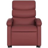  Naslonjač na podizanje od umjetne kože crvena boja vina | shoptok.hr