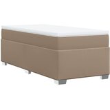  s oprugama i madrac cappuccino 90x190 cm od umjetne kože | shoptok.hr