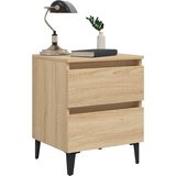  Noćni ormarići 2 kom boja hrasta 40x35x50 cm konstruirano drvo | shoptok.hr