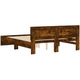 Okvir kreveta s uzglavljem boja hrasta 140x190 cm | shoptok.hr