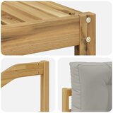  Set vanjskih sofa 7 kom. Bijela i svjetlosiva | shoptok.hr