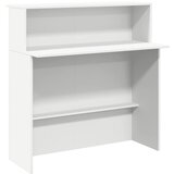 Maison Chic Sprejemna miza - Računalniška miza - pisarniška miza bela 100x50x103,5 cm inženirski les, (21785452) | Shoptok.si