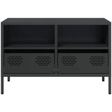 TV ormarić crni 68 x 39 x 43,5 cm hladno valjani čelik | Eponuda.ba