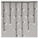 STANDARD LED povezovalna božična veriga – ledene sveče, 2,5 m, zun., hl. bela | Shoptok.si