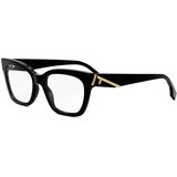 Fendi First Black Cat Eye Eyeglasses - ONE SIZE (52) u