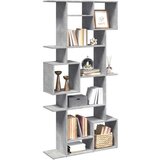 vidaXL Knjižna omara betonsko siva 92x29x188 cm inženirski les | Shoptok.si