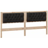 vidaXL Vzglavje Drugo Rjava in črna 160 cm Trdna borovina, (5000109285) | Shoptok.si