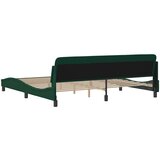  Okvir za krevet Dover tamnozeleni 200x200 cm baršunasti | shoptok.hr