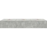  posteljni okvir s predali, inženirski les, betonsko siva, 90×200×31,5 cm | Shoptok.si