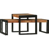  Kava Stol 2 pcs Smeđa 48 x 40 x 40 cm Čvrsto drvo akacije | Eponuda.ba