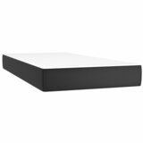  s oprugama i madracem crni 120x190 cm od umjetne kože | shoptok.hr