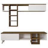 Hanah home Beta Miyase WalnutWhite TV Unit OŠTEĆENO Cene