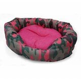 Croci Ovalna lezaljka Camo roze 60x50cm Cene