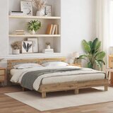  Krevetna konstrukcija Umjetnički hrast 180 x 200 cm | shoptok.hr