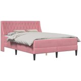  Okvir kreveta s madracem Zidne 2 pcs Ružičasta Baršun - Ružičasta 140 x 200 cm | shoptok.hr