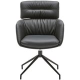 Dieter Knoll NASLANJAČ, kovina, usnje črna | Shoptok.si