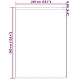  Čipkasta zavjesa sa zavjesama Bijelo 260x200cm Poliester | shoptok.hr