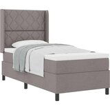vidaXL Box spring krevet Sivo-smeđa 100 x 200 cm tkanina | shoptok.hr