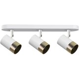 Candellux Lighting Bela/zlata stropna svetilka s kovinskim senčilom 44x5.5 cm Tobi – Cene