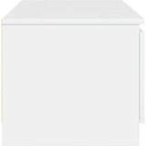 TV ormarić visoki sjaj bijeli 140x40x35,5 cm konstruirano drvo | Eponuda.com