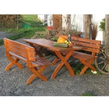 Rojaplast Vrtni blagovaonski stol od borovine 160x70 cm Strong -