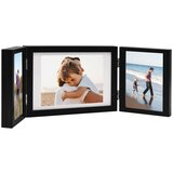 vidaXL Trodijelni okvir za fotografije crni 28 x 18 cm + 2x (13x18 cm) Cijene