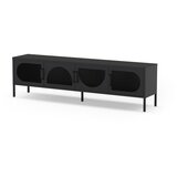 Marckeric Črna TV omarica 180x50 cm Tayra – | Shoptok.si