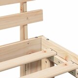  Krevetna konstrukcija Prirodna 90 x 200 cm Čvrsto borovo drvo | shoptok.hr