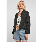 UC Ladies Women's Recycled Batwing Bomber Jacket Black