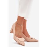 Boto Heels with decoration beige Celira | shoptok.hr