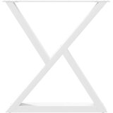  Noge za blagovaonski stol 2 kom Bijele 80 x (72-73,3) cm Čelik | shoptok.hr