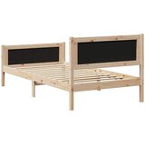  Okvir kreveta smeđe i tamnosivo 100 x 200 cm Masivna borovina | shoptok.hr