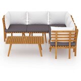  6-dijelna vrtna garnitura s jastucima masivno bagremovo drvo | shoptok.hr