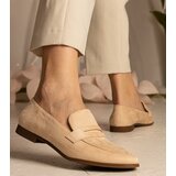 Gemre Beige Women's Classic Loafers Nageri | shoptok.hr