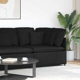  Modularna Kutna Sofa s Jastucima Crna 100 cm | shoptok.hr