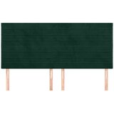  Uzglavlje tamnozeleno 180x5x118/128 cm baršunasto | Eponuda.com
