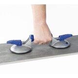 Bohle sesalni dvižnik veribor®, osrednji del iz aluminija z 2 glavama, nosilnost 50 kg, plošča Ø 120 mm | Shoptok.si