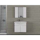 Hanah home sole 80 - set kupatilske nameštaja u mat beloj boji (2 komada) | Eponuda.com